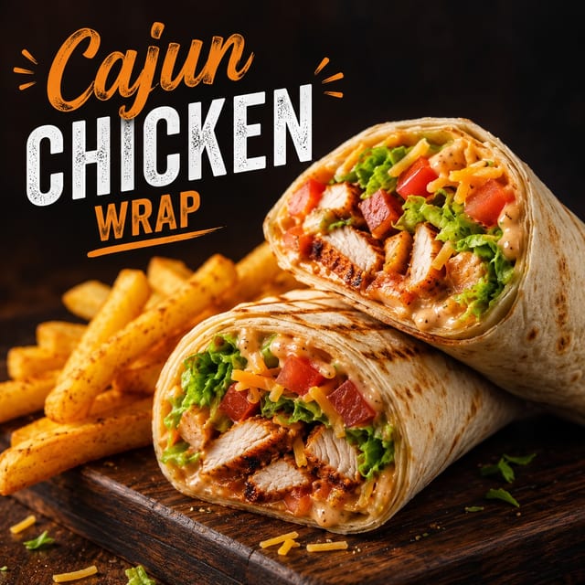 #4 - Cajun Chicken Wrap.