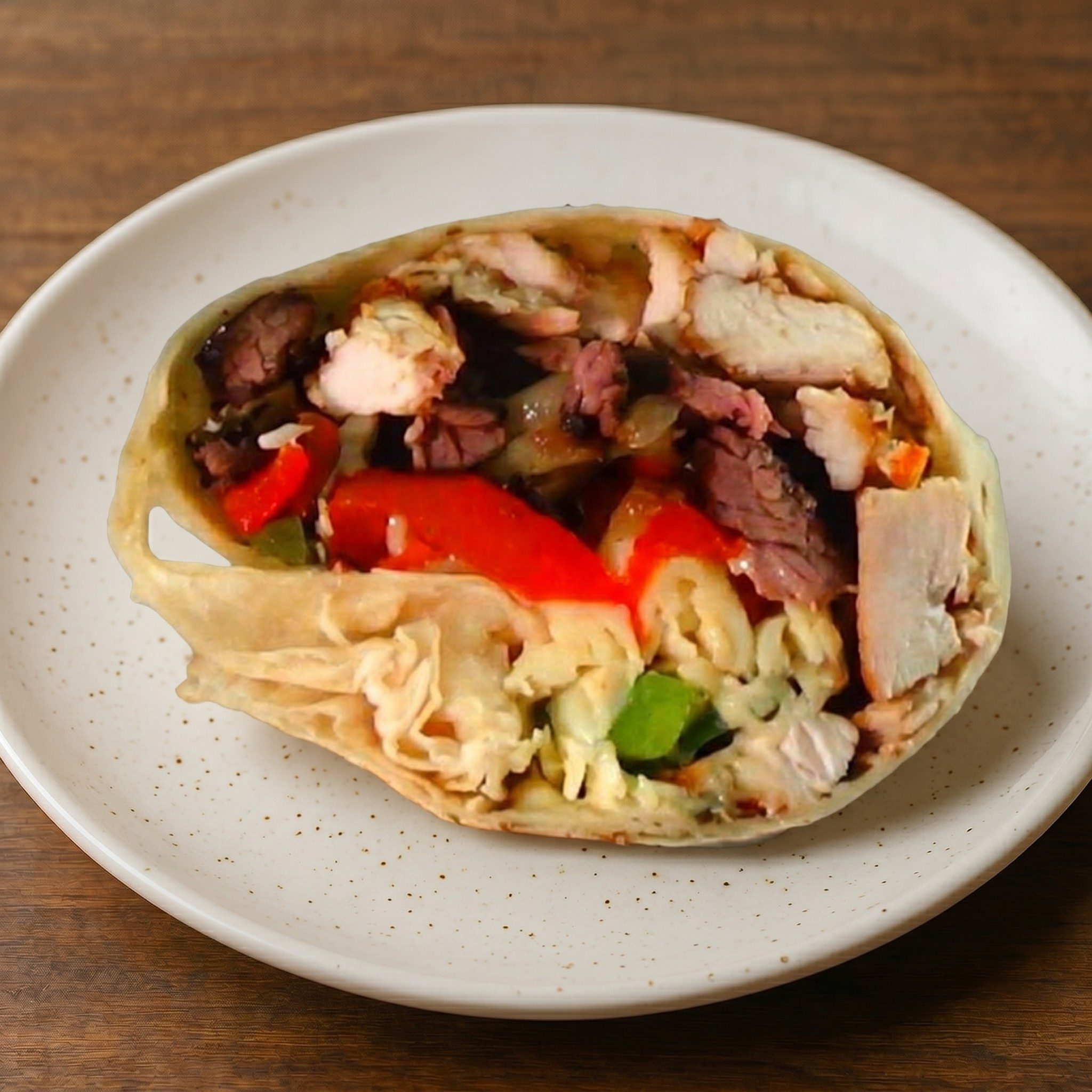 Steak & Chicken Wrap.