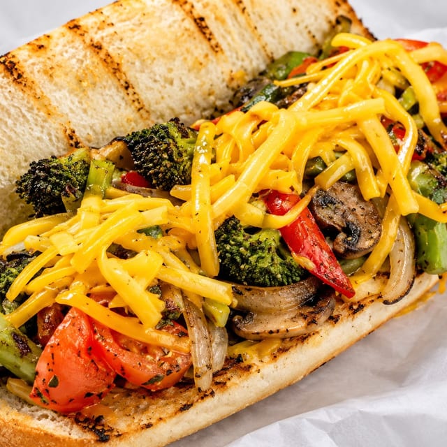 Grilled Veggie Hero Sandwich.