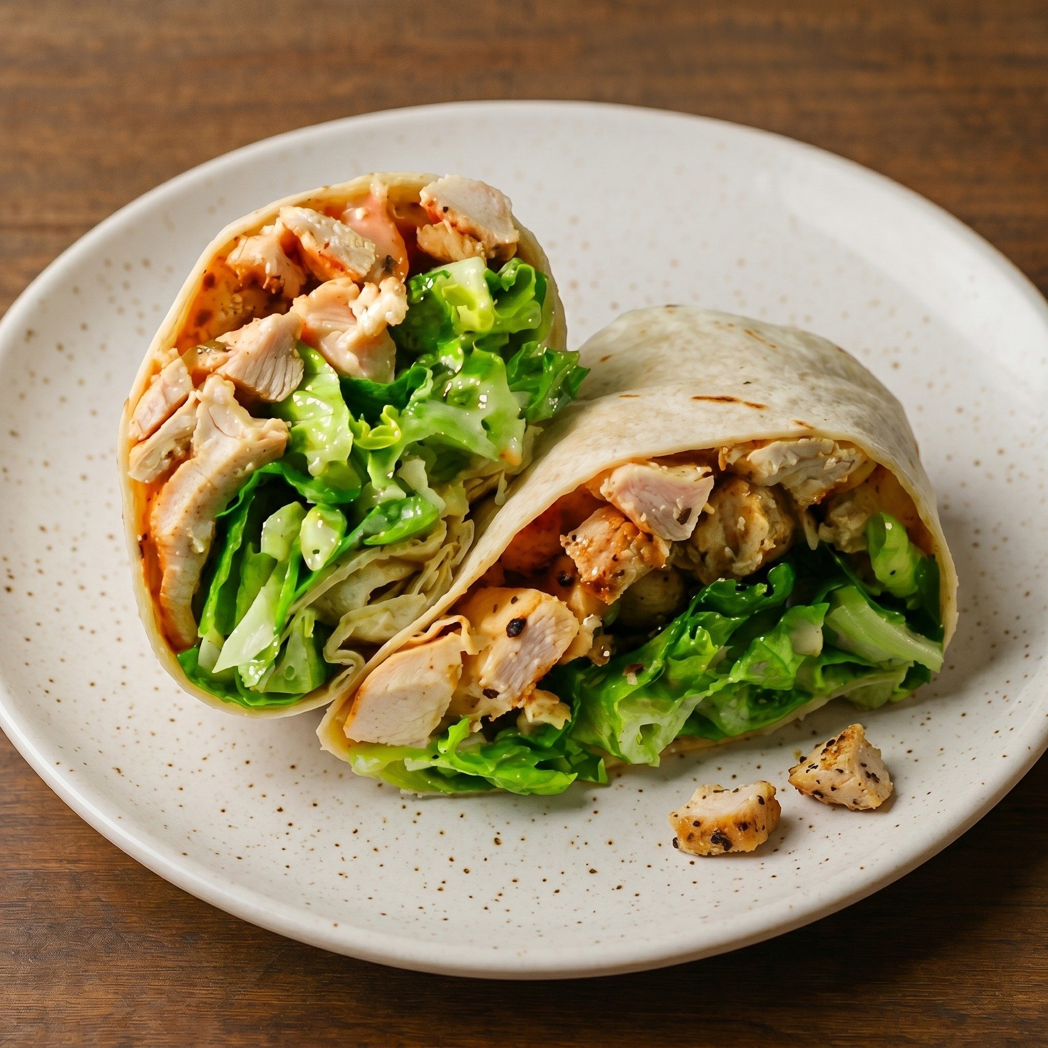 Marinated Pork Wrap.
