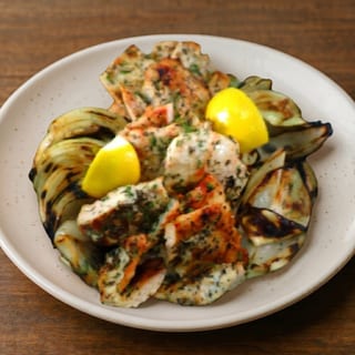 Salmon Kebab Entree