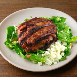 Grilled Turkey Burger Over Greek, Caesar or Leaf