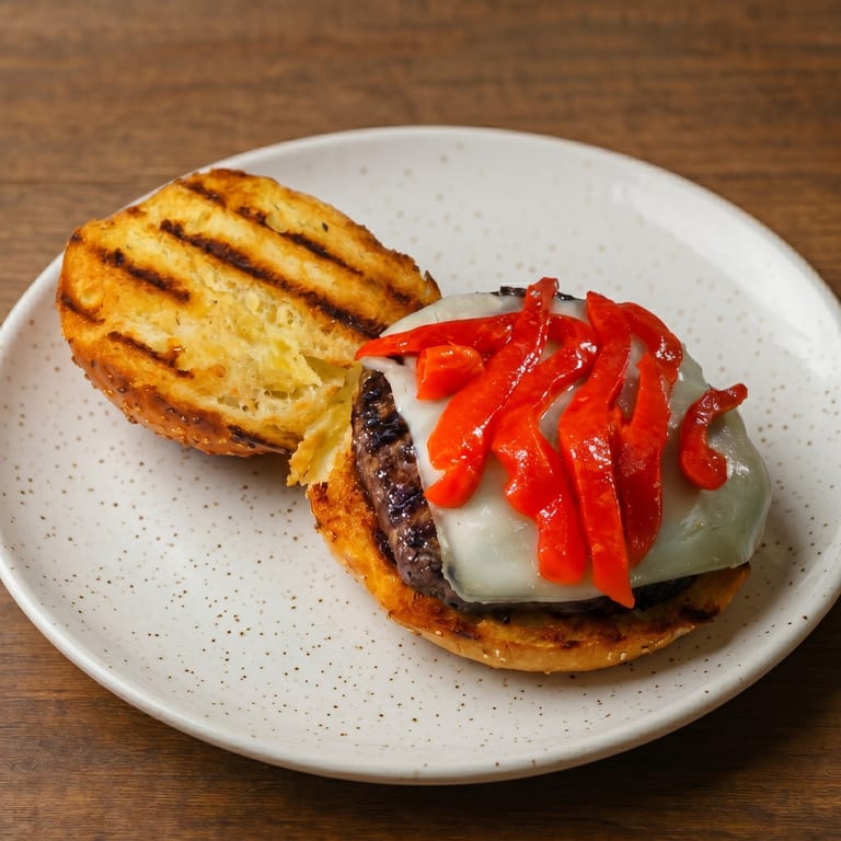 Indulge in Our Mozzarella Burger
