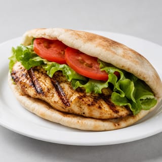 Grilled or Cajun Chicken on a Pita