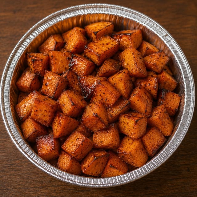 Oven Roasted Sweet Potatoes.